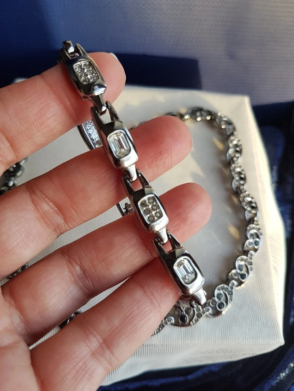 Swarovski authentic gunmetal